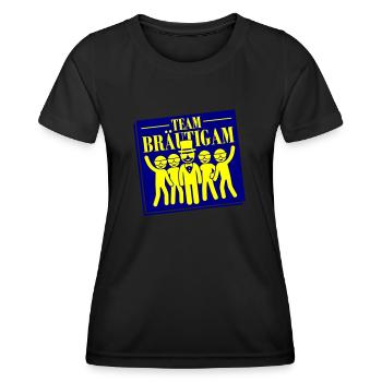 Team Bräutigam - Frauen Funktions-T-Shirt - Schwarz - Vorne - AI Model Female 172 light (172cm)