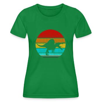 Spinosaurus - Frauen Funktions-T-Shirt - Kelly Green - Vorne - AI Model Female 172 dark (172cm)