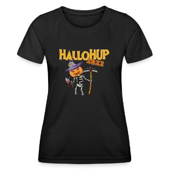 HelloHUP 2022 Citrouille Halloween - T-shirt sport Femme - noir - Devant - AI Model Female 172 light (172cm)