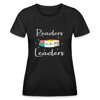 My Book smells Better than your Tablet - Frauen Funktions-T-Shirt - Schwarz - Vorne - AI Model Female 172 light (172cm)