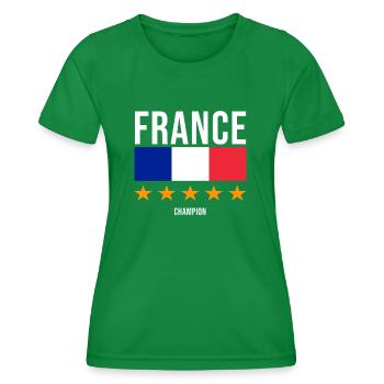 France champion - T-shirt sport Femme - vert - Devant - AI Model Female 172 dark (172cm)