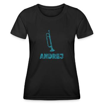 Brass band Andrej - Women's Functional T-Shirt - black - Front - AI Model Female 172 light (172cm)