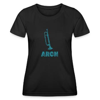 Trompettes Aron - T-shirt sport Femme - noir - Devant - AI Model Female 172 light (172cm)