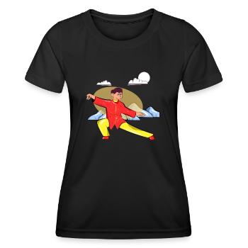 Tai Chi - Women's Functional T-Shirt - black - Front - AI Model Female 172 light (172cm)