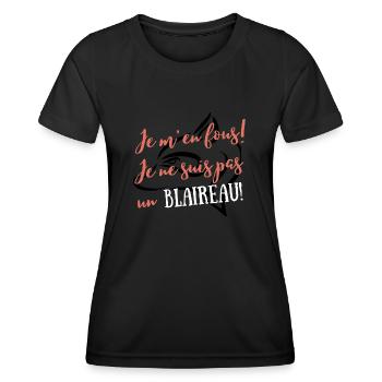 Es ist mir egal, ich bin kein Dachs - Frauen Funktions-T-Shirt - Schwarz - Vorne - AI Model Female 172 light (172cm)
