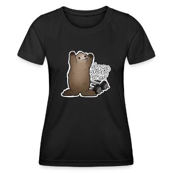 Tazz Talk | bras forts et trapus COULEUR - T-shirt sport Femme - noir - Devant - AI Model Female 172 light (172cm)