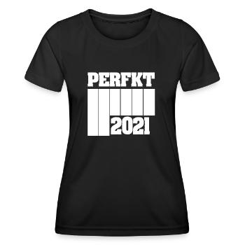 Einzigartig 2021 - Frauen Funktions-T-Shirt - Schwarz - Vorne - AI Model Female 172 light (172cm)