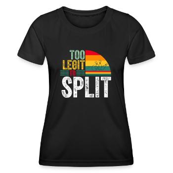 Zu leicht, um lustige Bowler Bowling-Spieler zu spalten - Frauen Funktions-T-Shirt - Schwarz - Vorne - AI Model Female 172 light (172cm)