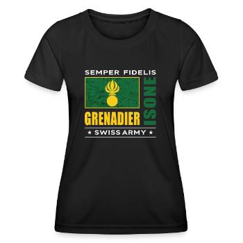 grenadier - T-shirt sport Femme - noir - Devant - AI Model Female 172 light (172cm)