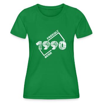 1990 - Women's Functional T-Shirt - kelly green - Front - AI Model Female 172 dark (172cm)