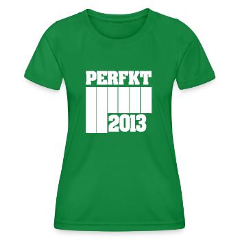 2013 - Frauen Funktions-T-Shirt - Kelly Green - Vorne - AI Model Female 172 dark (172cm)