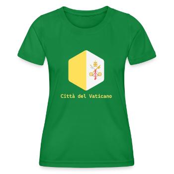 Vatican City - Women's Functional T-Shirt - kelly green - Front - AI Model Female 172 dark (172cm)