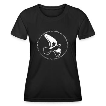 Friede - Frauen Funktions-T-Shirt - Schwarz - Vorne - AI Model Female 172 light (172cm)