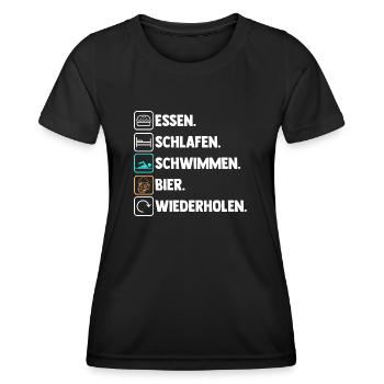 Schullehrerin Lehrerin - Frauen Funktions-T-Shirt - Schwarz - Vorne - AI Model Female 172 light (172cm)