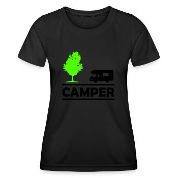 camper - Women's Functional T-Shirt - black - Front - AI Model Female 172 light (172cm)