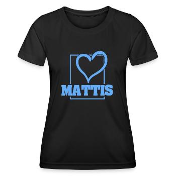 Bachelor Mattis - Frauen Funktions-T-Shirt - Schwarz - Vorne - AI Model Female 172 light (172cm)