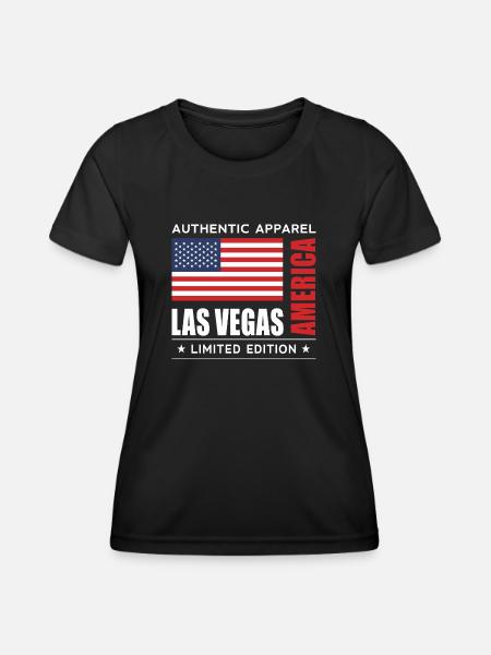 Las Vegas - T-shirt sport Femme - noir