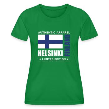 Helsinki - Women's Functional T-Shirt - kelly green - Front - AI Model Female 172 dark (172cm)