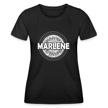Geschenkidee Marlene - Frauen Funktions-T-Shirt - Schwarz - Vorne - AI Model Female 172 light (172cm)
