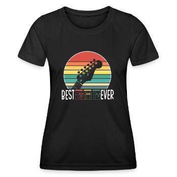 Beste Gitarre DAD aller Zeiten Musik Akkorde Vater Musiker - Frauen Funktions-T-Shirt - Schwarz - Vorne - AI Model Female 172 light (172cm)