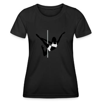 Pole Dance - Frauen Funktions-T-Shirt - Schwarz - Vorne - AI Model Female 172 light (172cm)