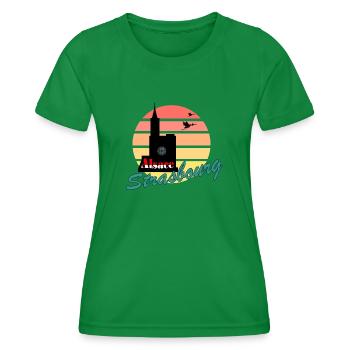 Strasbourg Summer Cathédrale - Frauen Funktions-T-Shirt - Kelly Green - Vorne - AI Model Female 172 dark (172cm)