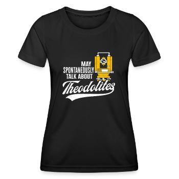 Landvermessung Kartograph Landvermesser - Frauen Funktions-T-Shirt - Schwarz - Vorne - AI Model Female 172 light (172cm)