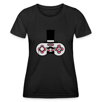 Gentlemen alter Controller Retro - Frauen Funktions-T-Shirt - Schwarz - Vorne - AI Model Female 172 light (172cm)