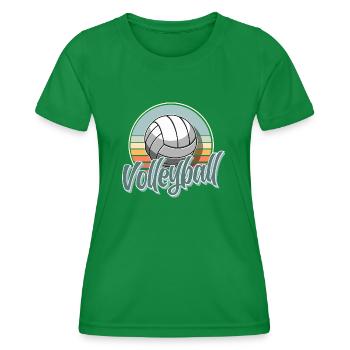 Volleyball - Women's Functional T-Shirt - kelly green - Front - AI Model Female 172 dark (172cm)