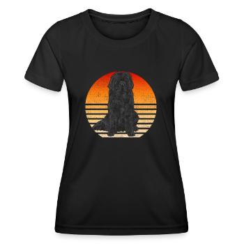 Terre-Neuve Chien de Terre-Neuve - T-shirt sport Femme - noir - Devant - AI Model Female 172 light (172cm)