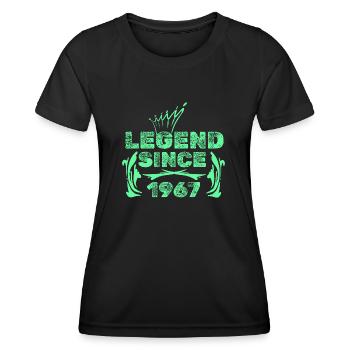 1967 - Frauen Funktions-T-Shirt - Schwarz - Vorne - AI Model Female 172 light (172cm)