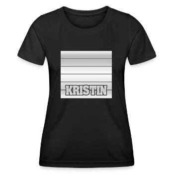 Geschenk für Kristin - Frauen Funktions-T-Shirt - Schwarz - Vorne - AI Model Female 172 light (172cm)