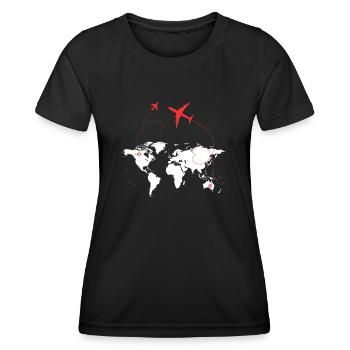Go on - Women's Functional T-Shirt - black - Front - AI Model Female 172 light (172cm)