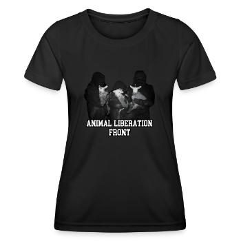 A.L.F. - Frauen Funktions-T-Shirt - Schwarz - Vorne - AI Model Female 172 light (172cm)