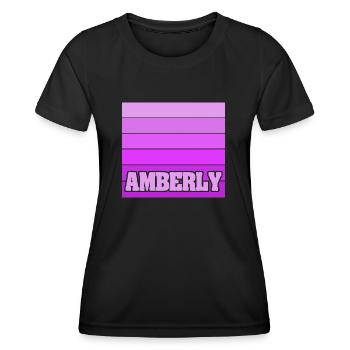 Woman for Amberly maiden name Sport - Women's Functional T-Shirt - black - Front - AI Model Female 172 light (172cm)