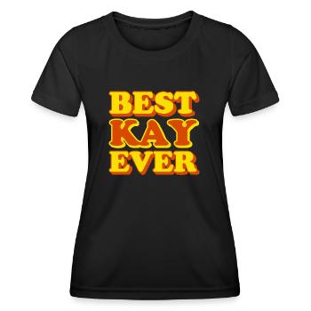 Kay Vorname Witziges Geschenk - Frauen Funktions-T-Shirt - Schwarz - Vorne - AI Model Female 172 light (172cm)