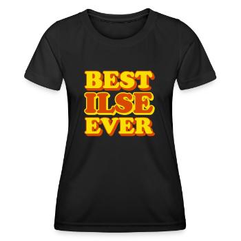Ilse Vorname lustiges Geschenk - Frauen Funktions-T-Shirt - Schwarz - Vorne - AI Model Female 172 light (172cm)