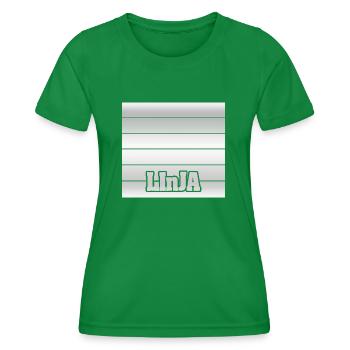 Daughter Linja - Women's Functional T-Shirt - kelly green - Front - AI Model Female 172 dark (172cm)