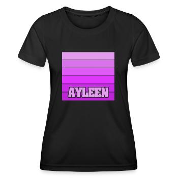 Ayleen als Mädchenname - Frauen Funktions-T-Shirt - Schwarz - Vorne - AI Model Female 172 light (172cm)