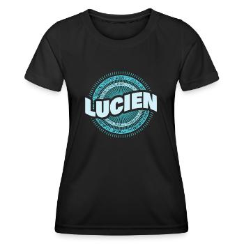 Geschenk für Lucien - Frauen Funktions-T-Shirt - Schwarz - Vorne - AI Model Female 172 light (172cm)