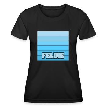 Nom de femme Félin - T-shirt sport Femme - noir - Devant - AI Model Female 172 light (172cm)