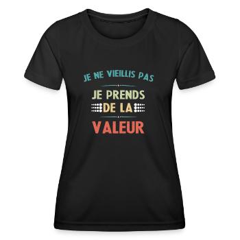 Ich bin nicht alt Es ist ein lustiges Geschenk - Frauen Funktions-T-Shirt - Schwarz - Vorne - AI Model Female 172 light (172cm)