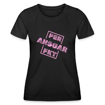 Einzigartig Ansgar - Frauen Funktions-T-Shirt - Schwarz - Vorne - AI Model Female 172 light (172cm)