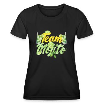 Team Mojito - Frauen Funktions-T-Shirt - Schwarz - Vorne - AI Model Female 172 light (172cm)