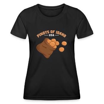 Idaho Fil-Am Design pour Proud Pinoys - T-shirt sport Femme - noir - Devant - AI Model Female 172 light (172cm)