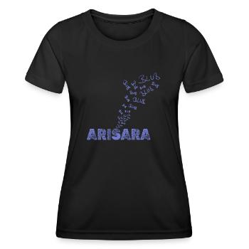 Segeln Arisara - Frauen Funktions-T-Shirt - Schwarz - Vorne - AI Model Female 172 light (172cm)