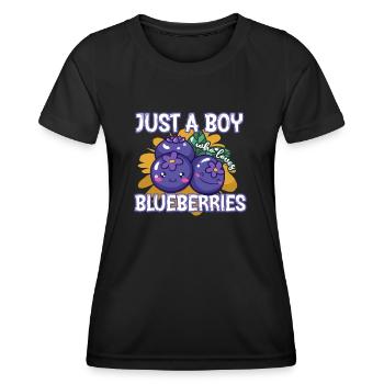 Blueberries - Women's Functional T-Shirt - black - Front - AI Model Female 172 light (172cm)