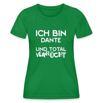 Vorname Dante - Frauen Funktions-T-Shirt - Kelly Green - Vorne - AI Model Female 172 dark (172cm)