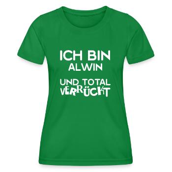 Alwin - Women's Functional T-Shirt - kelly green - Front - AI Model Female 172 dark (172cm)