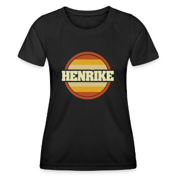 Geschenk für Henrike - Frauen Funktions-T-Shirt - Schwarz - Vorne - AI Model Female 172 light (172cm)